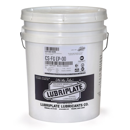 Lubriplate Cs-Fg Ep-00, 35 Lb Pail, Calcium Sulfonate Food Grade Ep-00 Grease L0153-035